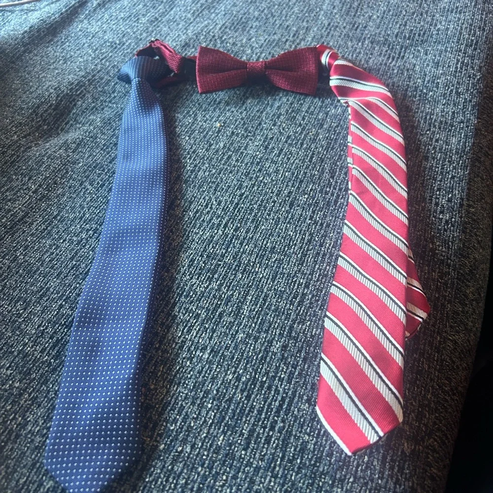 Source Unknown Kids Ties Set - Blue, Red, and Pink